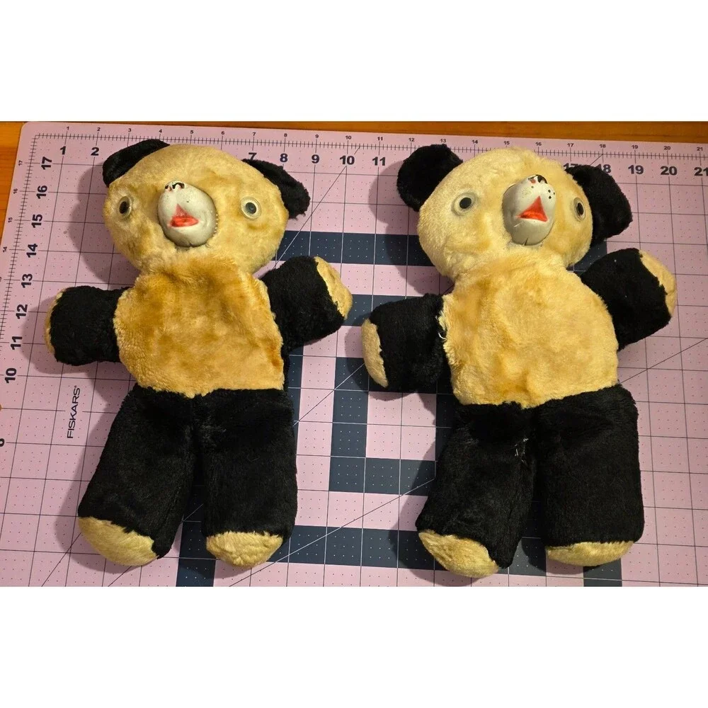 Vintage Rubber Face Panda Bear Plush Stuffed Animal 10